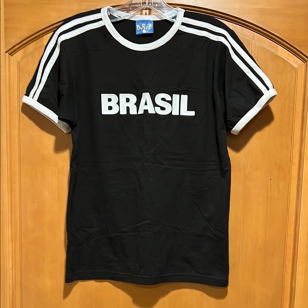 BRZ Base Black Tee with White Trim